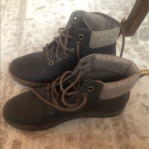 Dr. Martens Sheridan Brown Fabric Boots